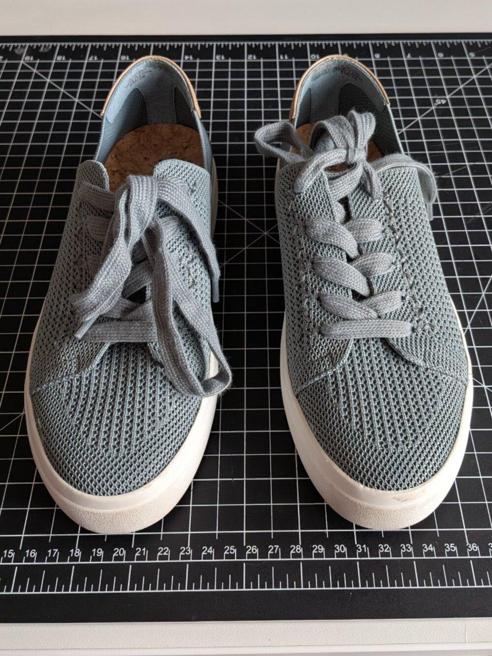 Lucky Brand Women's Stretch Knit Sneakers Blue Size 8M